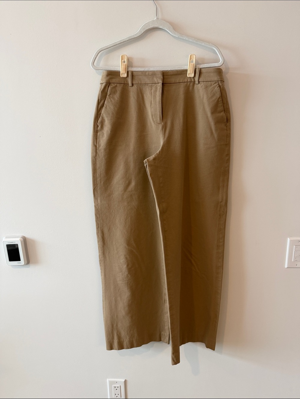 J. Crew Wide-Leg Pants in Light Brown